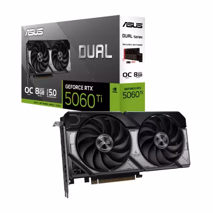 کارت گرافیک ایسوس مدل Dual GeForce RTX 5060 Ti 8GB GDDR7 OC Edition