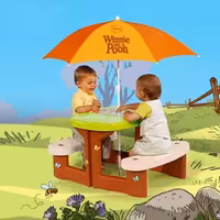 میز و نیمکت 2 طرفه با چترsmoby کد 310466