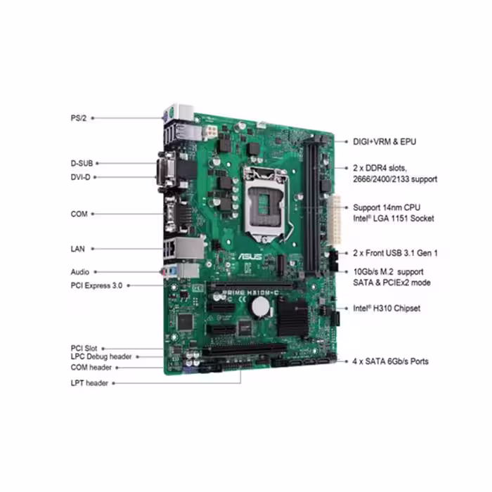 مادربرد ایسوس PRIME H310M-C