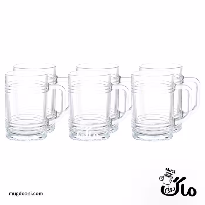لیوان دسته دار پاشاباغچه Pasabahce مدل Tin Can اصل بسته 6 عددی