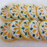 26 - ظرف شور بافتنی طرح گل برجسته