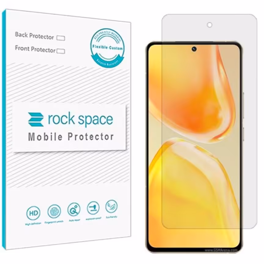 گلس نانو هیدروژل شفاف و ضد ضربه گوشی ویوو S15 برند راک اسپیس     