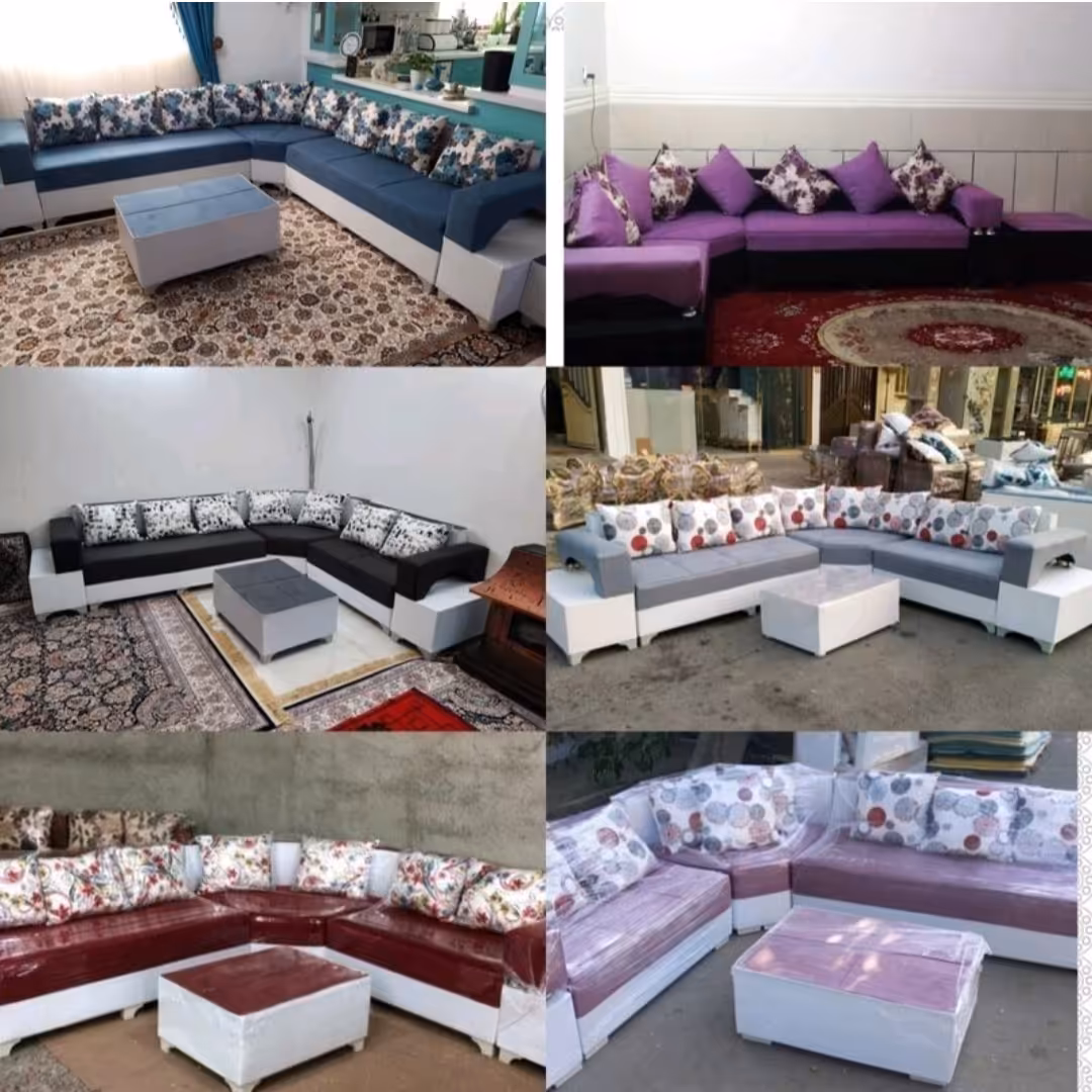 مبل راحتی ال دسته دبل  کیف عالی  681