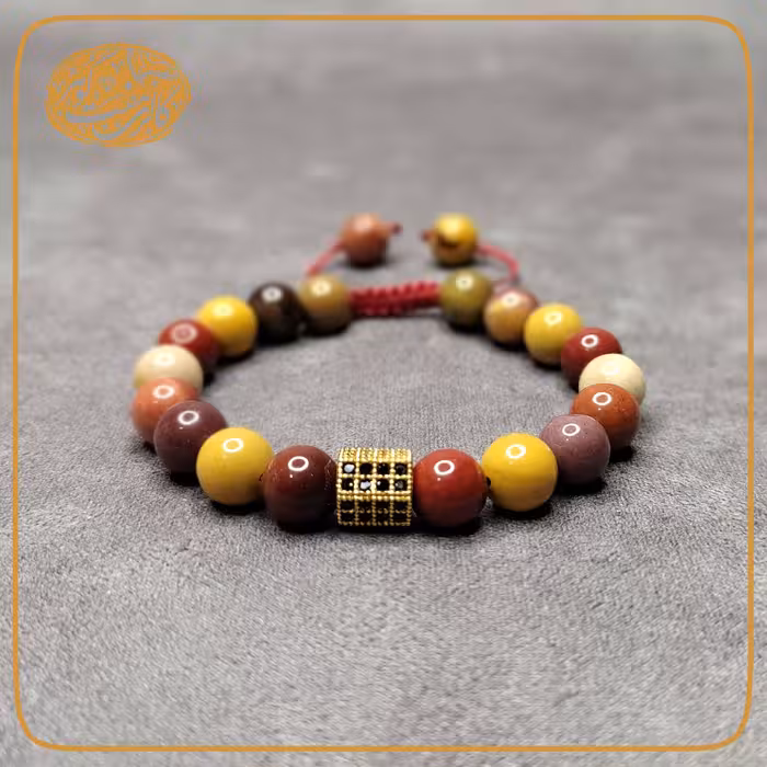 دستبند بسیار زیبای موکائیت اصل