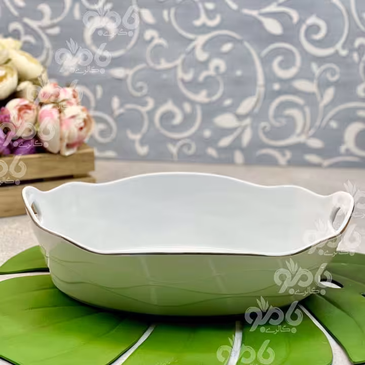 کاسه چینی بیضی موج سزار