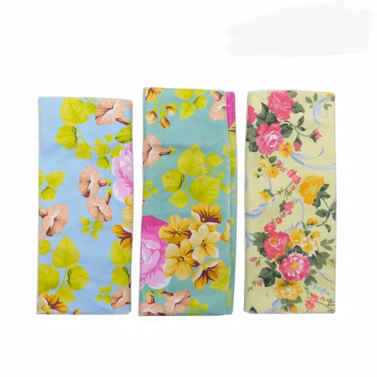 دستمال آشپزخانه 3 عددی گل دار 30در30
