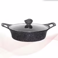 تابه 2 دسته گرانیتی سایز 30 پیلو مشکی PILAU مدل لایف