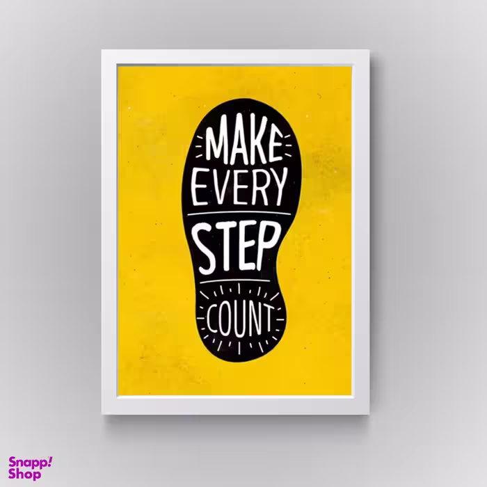 تابلو مدل دکوراتیو انگیزشی step count کد N247