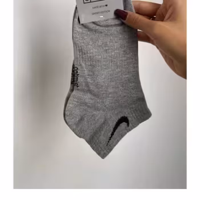 جوراب مچی نایک طوسی نخ پنبه فری سایز