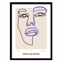 قیمت و خرید تابلو دکوراتیو مدل نقاشی لاین‌آرت کد 026