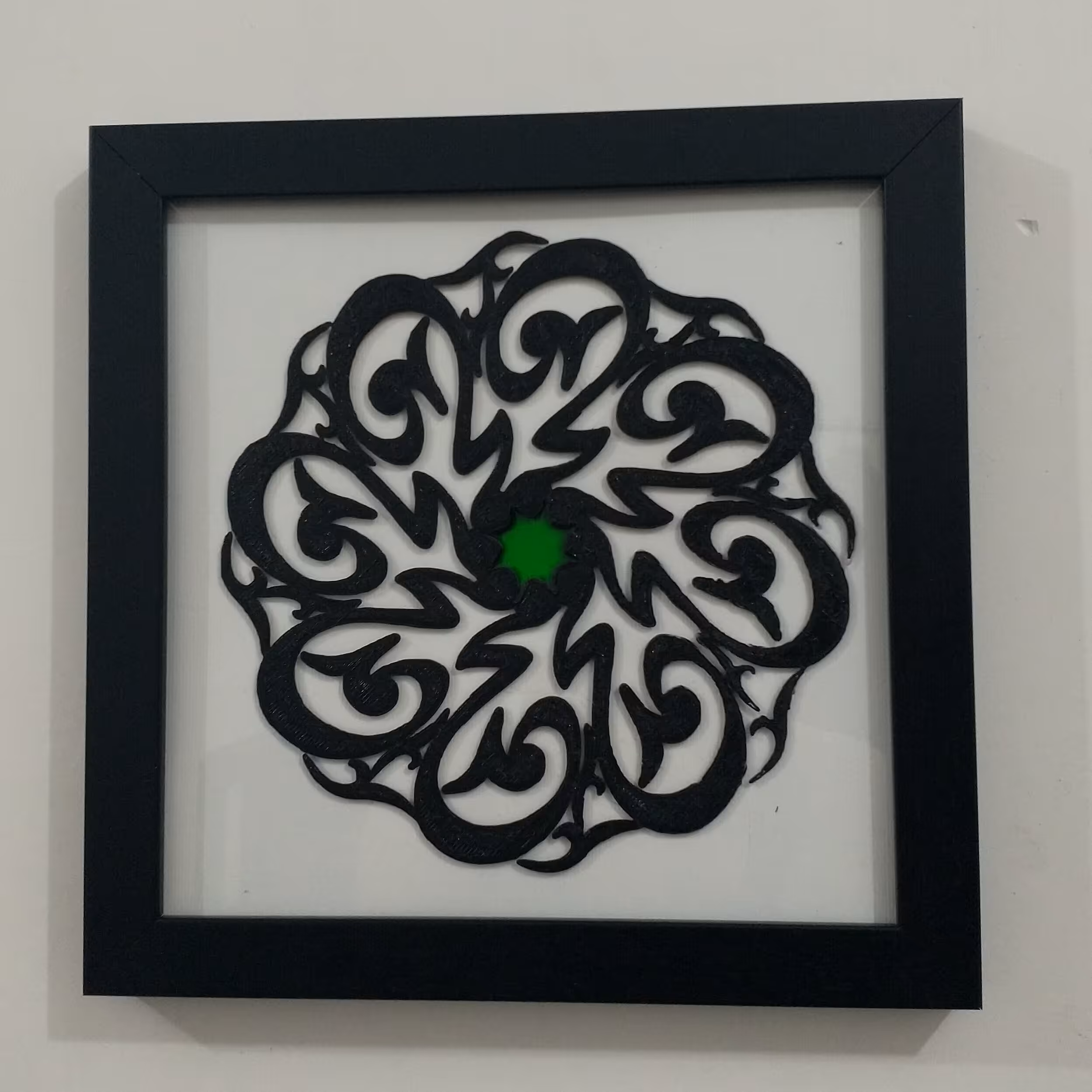 تابلو  برجسته روی شیشه پیامبر  اسلام  روی شیشه  با رزین گیاهی