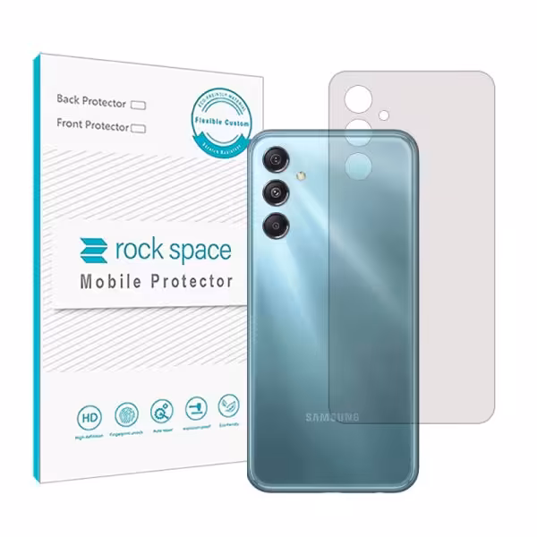 گلس محافظ پشت سامسونگ M34 5G مدل نانو هیدروژل شفاف برند راک اسپیس کد S