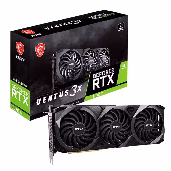 کارت گرافیک ام اس ای RTX 3070 Ti Ventus 3X 8GB