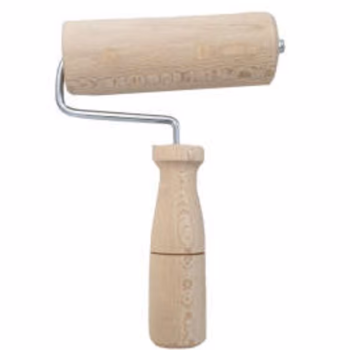 وردنه غلطکی دسته دار چوبی