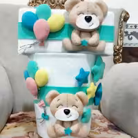 ست جا دستمال و سطل