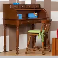 میز تحریر کلاسیک رنگ فندقی و طول 120 (بدون صندلی)