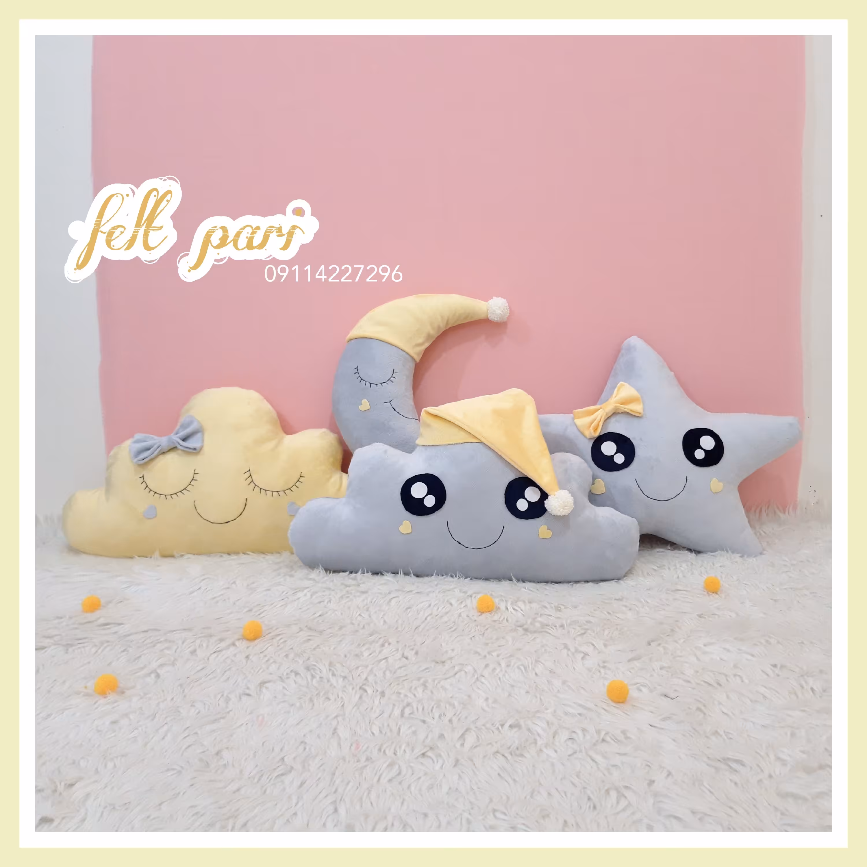 کوسن عروسکی پک 4 تایی