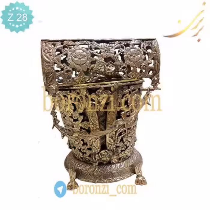 سطل و دستمال برنزی طرح جدید