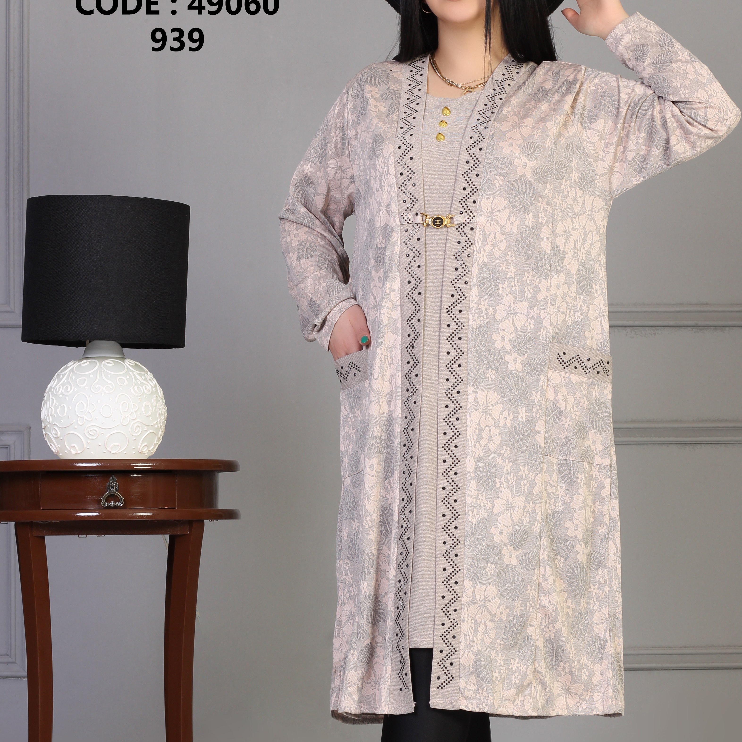تونیک دو پی اس طرحدار نوار نگین ( پک 6 عددی-182000) کد 939  عمده-کلی