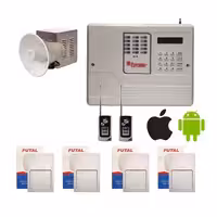 پکیج کامل دزدگیر اماکن سیم کارتی پایرونیکس مدل P70  چهار چشمی PACK 4 SENSORS 