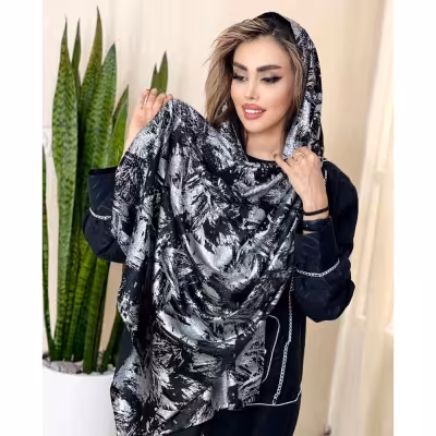 شال مجلسی زبرا فلورانس حاشیه سنگی