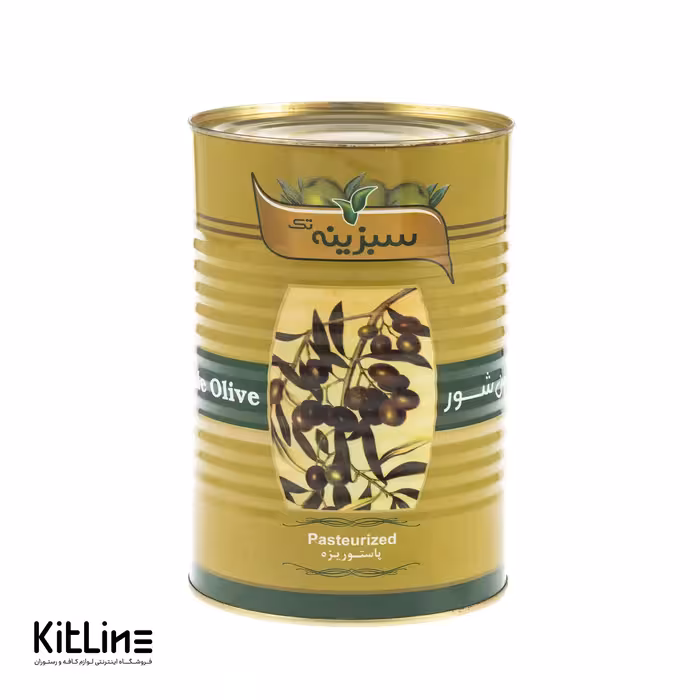 کنسرو زیتون سیاه اسلایس سبزینه تک 4.3 کیلوگرمی
