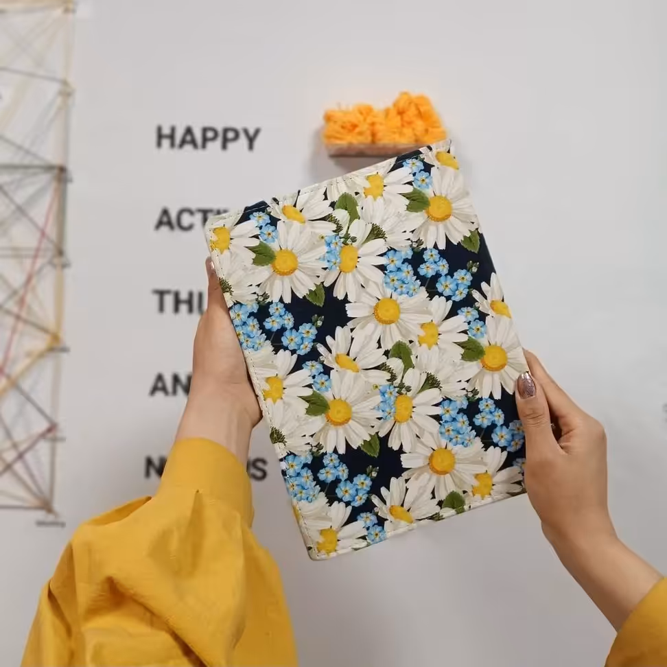 کلاسور 26 حلقه پارچه و چرم