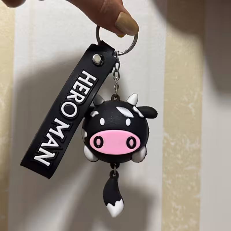 جاسوئیچی سیلیکونی طرح گاو در سه رنگ