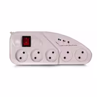 محافظ برق 5 خانه تکسان مدل 2500v با کابل 3 متری