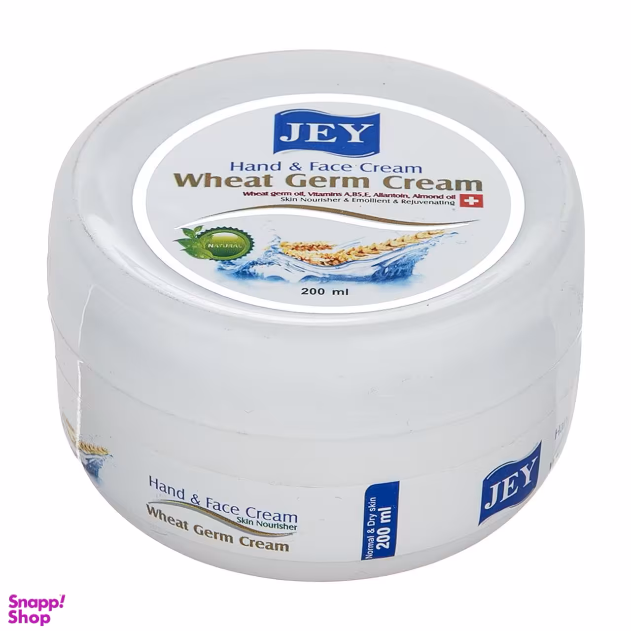 کرم دست و صورت جی (jey) مدل wheat Germ حجم 200 میلی‌لیتر