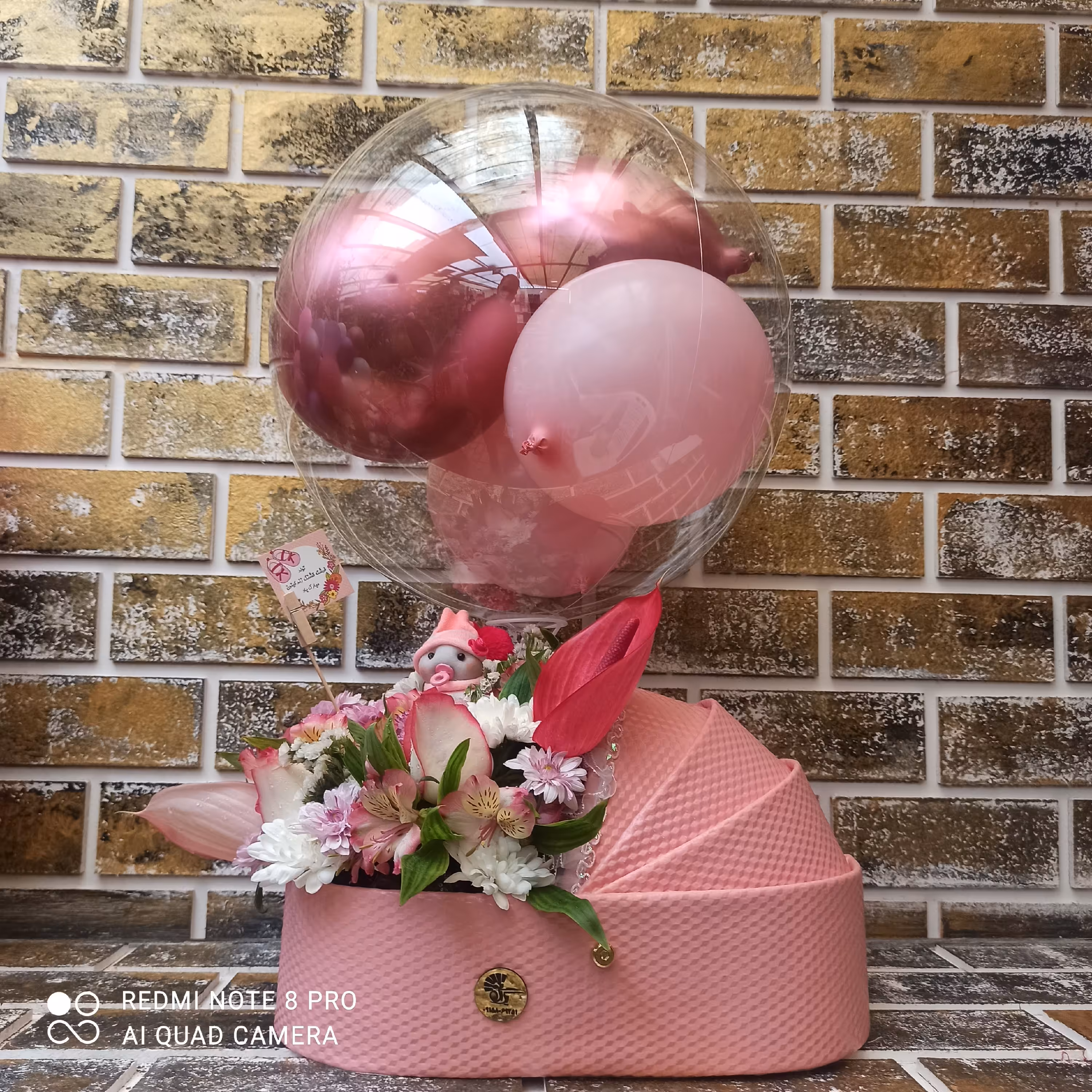 گهواره نوزاد رنگ صورتی پاستیلی