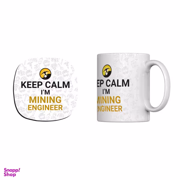 ماگ ترمه طراحان ایده مدل mining engineer کد cfp1260 به همراه زیرلیوانی