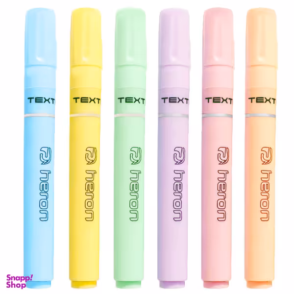 ماژیک علامت گذار هرون (Heron) مدل پاستلی مجموعه 6 عددی