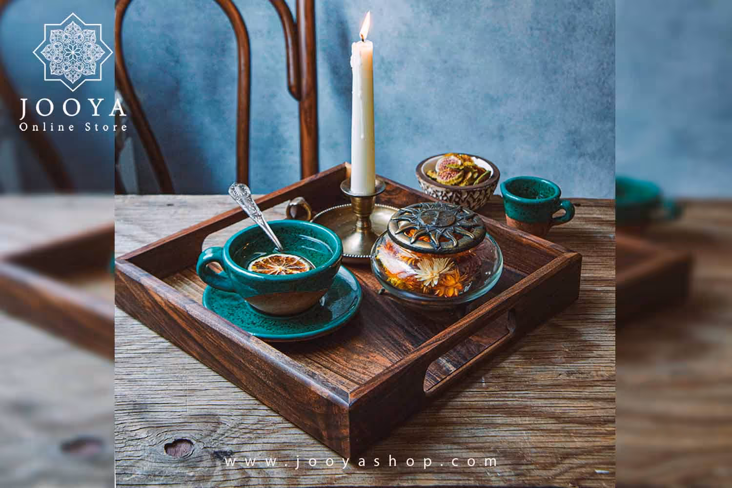 سینی چوبی مدل رادین