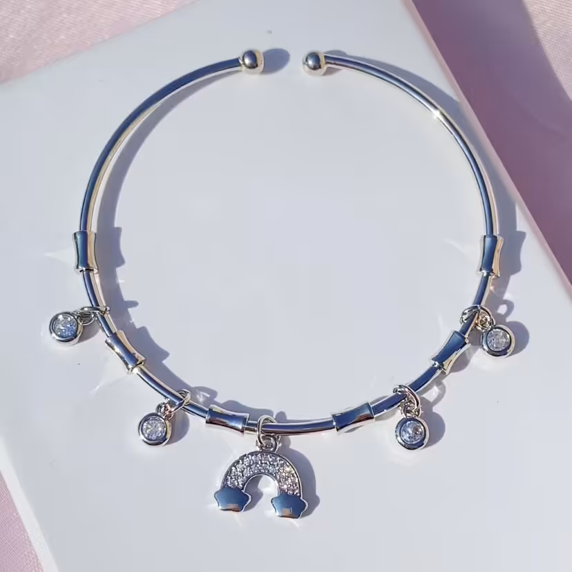 دستبند رنگین کمان برند ysx بنگل رنگ ثابت