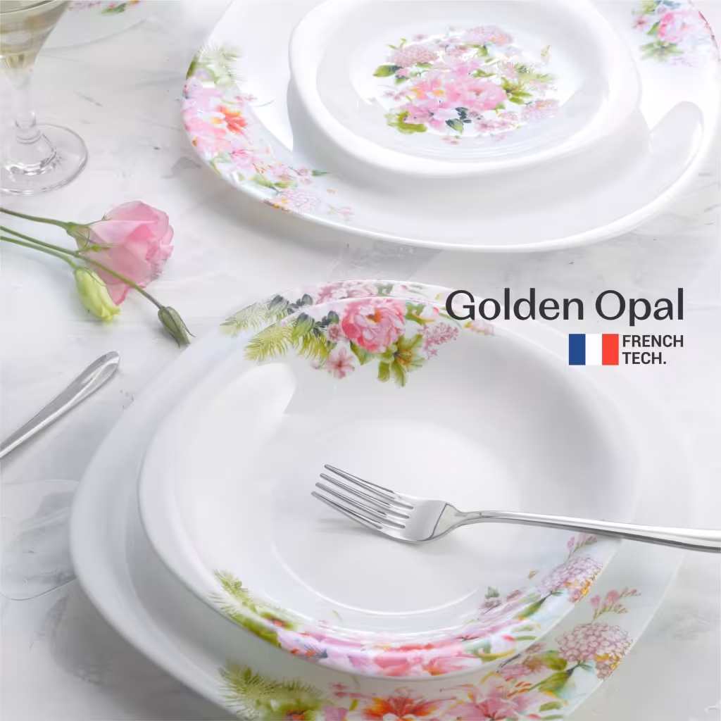 سرویس غذاخوری گلدن اوپال 26 پارچه هلن قالب square