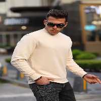 سویشرت نود مردانه اصلی یقه دوچرخه بژ Valiberta