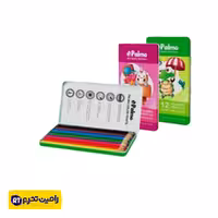 مداد رنگی 12 رنگ جعبه فلزی پالمو Palmo