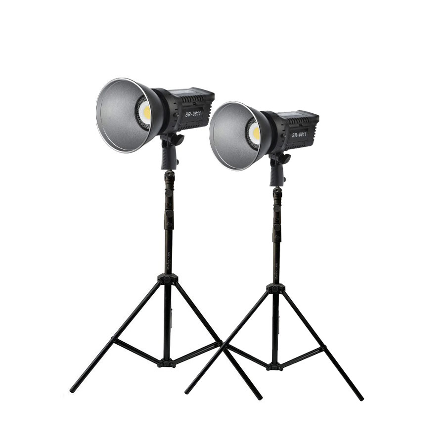 کیت تولید محتوا دو شاخه ویدئو لایت Sierra SR-0811 و پایه نور 805
