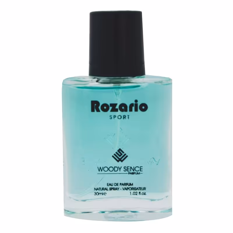 عطر جیبی مردانه وودی سنس مدل Rozario حجم 30 میلی لیتر