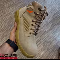 کفش ایمنی ارک مدل رینو کرم چرم جیر مهندسی- کفش ایمنی ارک رینو کرم  