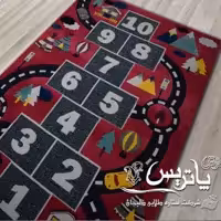 فرش پاتریس  فرش گلیم کودک  400شانه طرح کارتینگ صورتی سایز 6متری