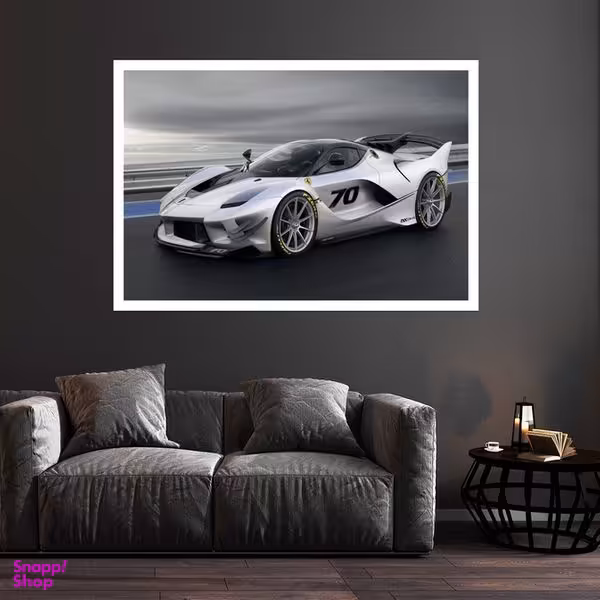 تابلو بکلیت طرح ماشین فراری FXX-K مدل قاب شاسی W-s8929