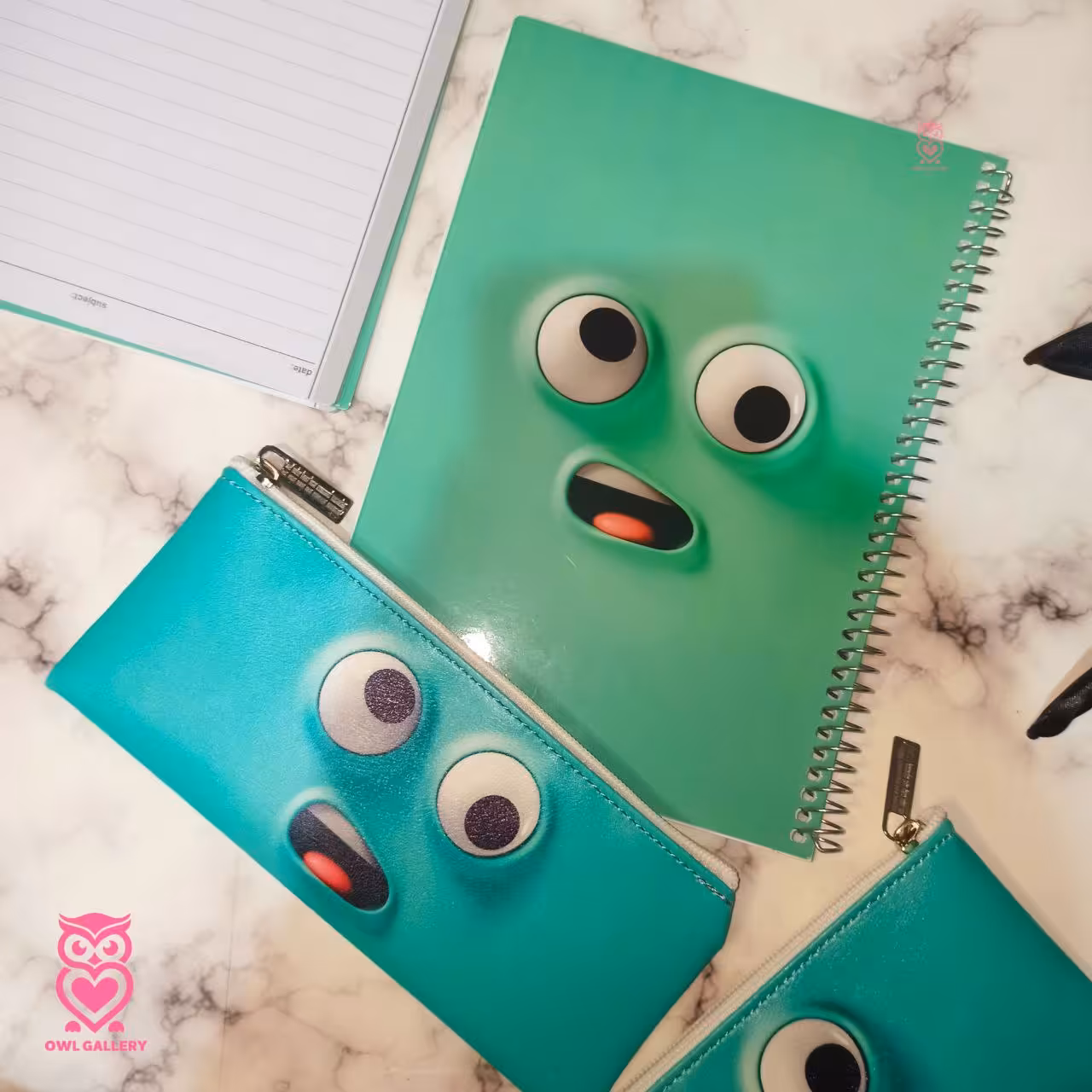 ست دفتر مشق و جامدادی طرح ایموجی