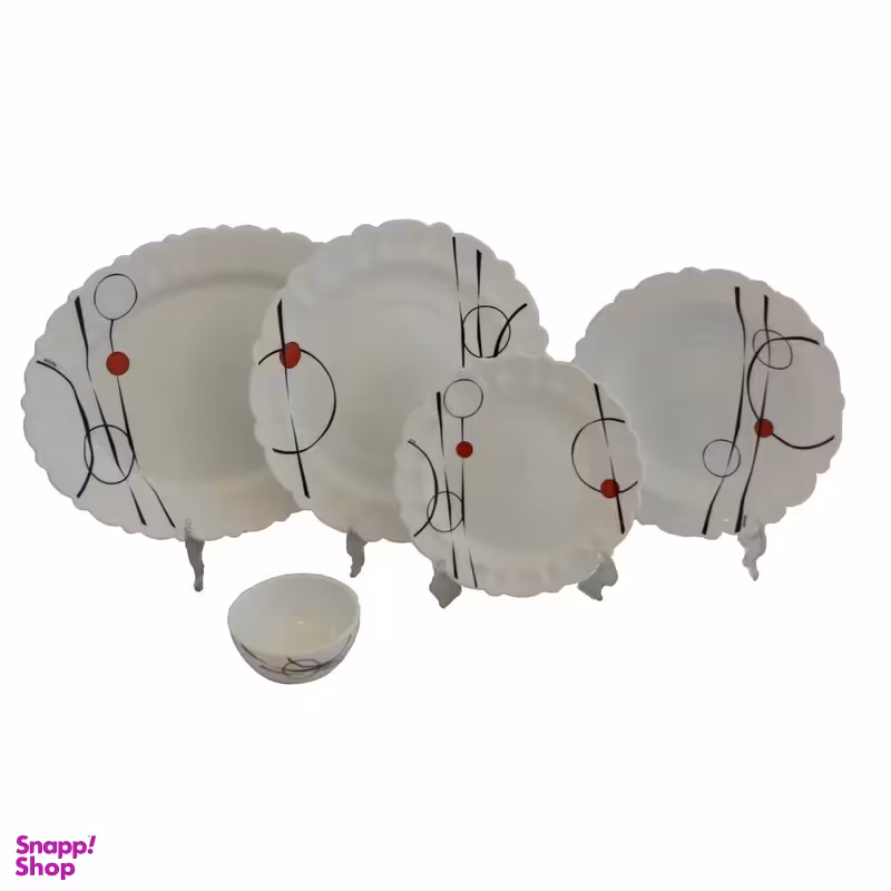 سرویس 25 پارچه غذاخوری آیروپال طرح رویا قرمز