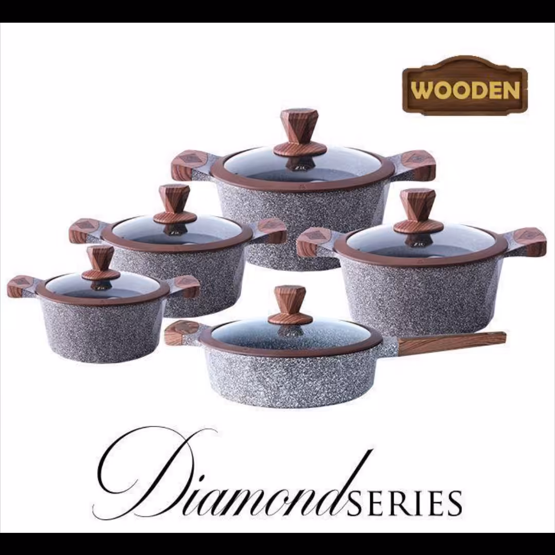 سرویس قابلمه 10 پارچه گرد برند ZIO کد 201