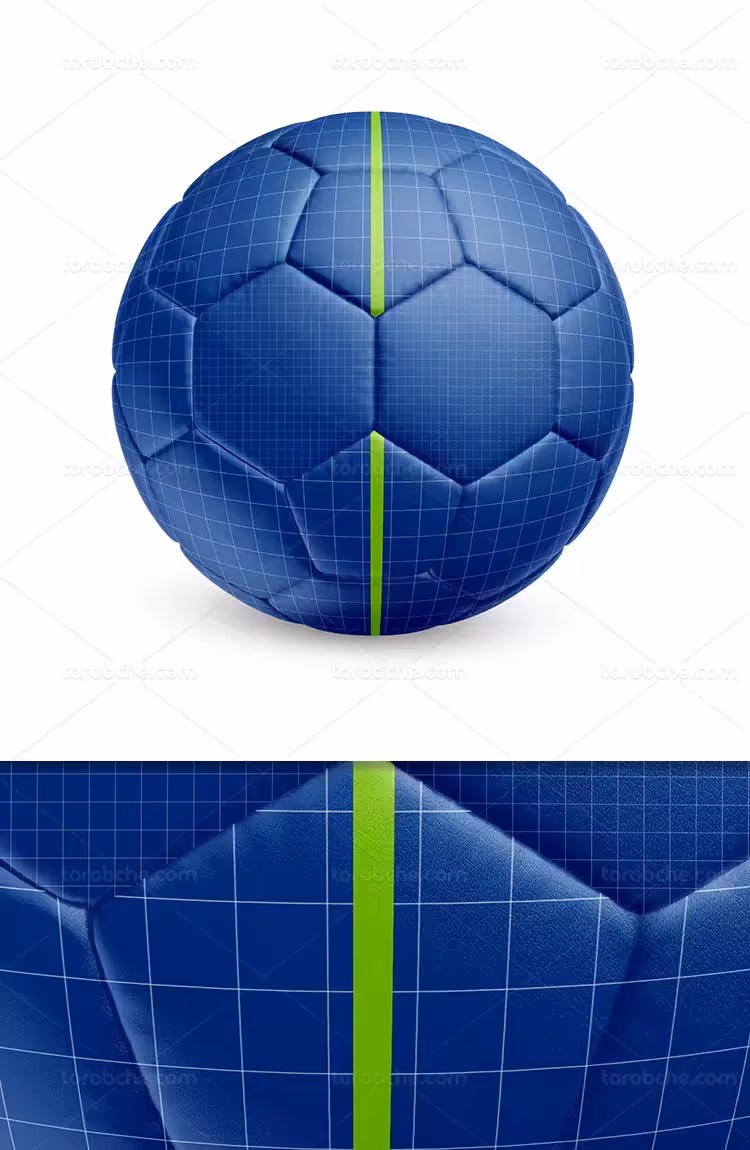 موکاپ توپ فوتبال با کیفیت | گرافیک با طعم تربچه