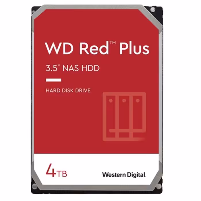 هارددیسک اینترنال وسترن دیجیتال مدل Red Plus 4TB 3.5&quot; 5400rpm