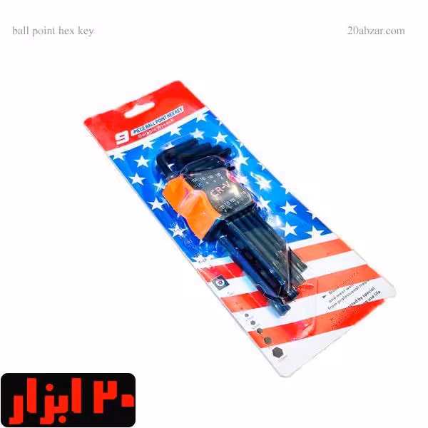 ست 9 عددی آچار آلن ستاره ای بلند