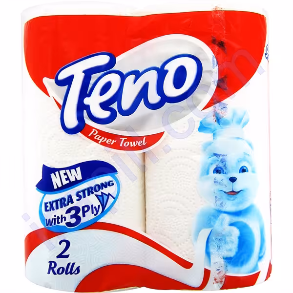 دستمال کاغذی حوله ای سه لایه 2 رول تنو